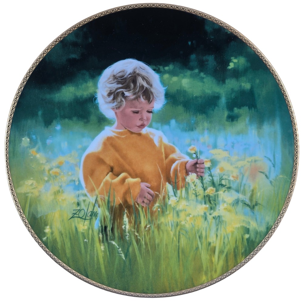 A TIME FOR PEACE Zoland 8.5" Collector Plate & Cert 1989 March of‎ Dimes Knowles